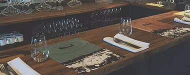 Bar and table settings at Seasons