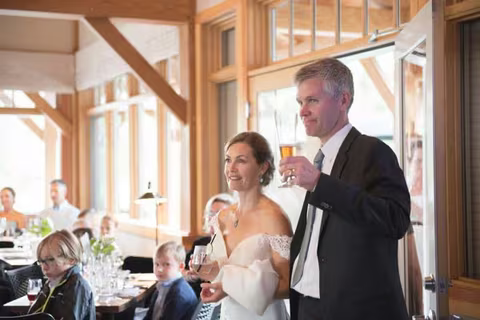 Guests gathered for an event